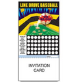 Line Drive Baseball - Business Card/Game Card Stock